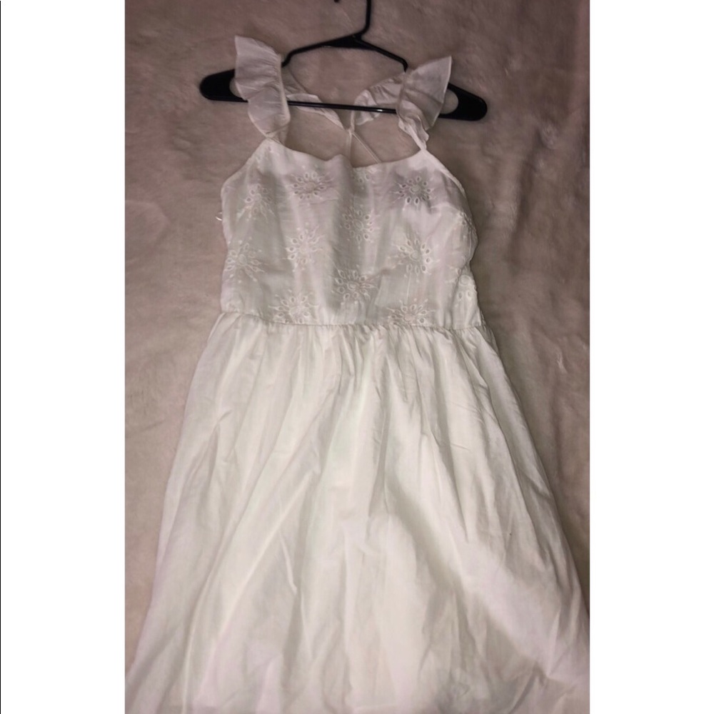 Boho chic white dress